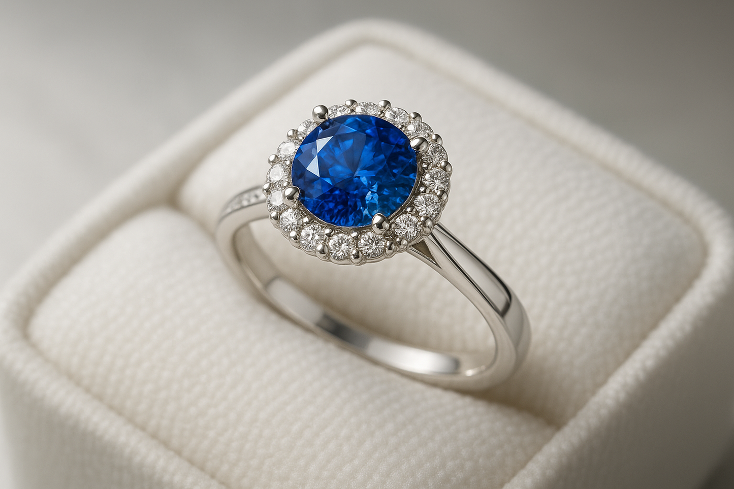 generate 3 images of ring with sapphire